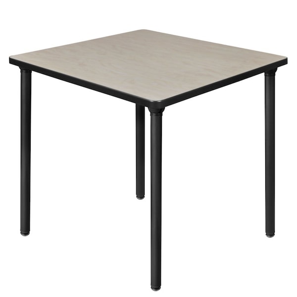 Regency Kee Folding Tables, 30 W, 30 L, 29 H, Wood, Metal Top, Maple TBF3030PLBK - main